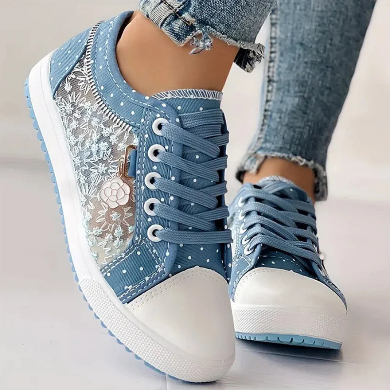 Lotte | Elegante Damen-Sneaker mit floralen Details