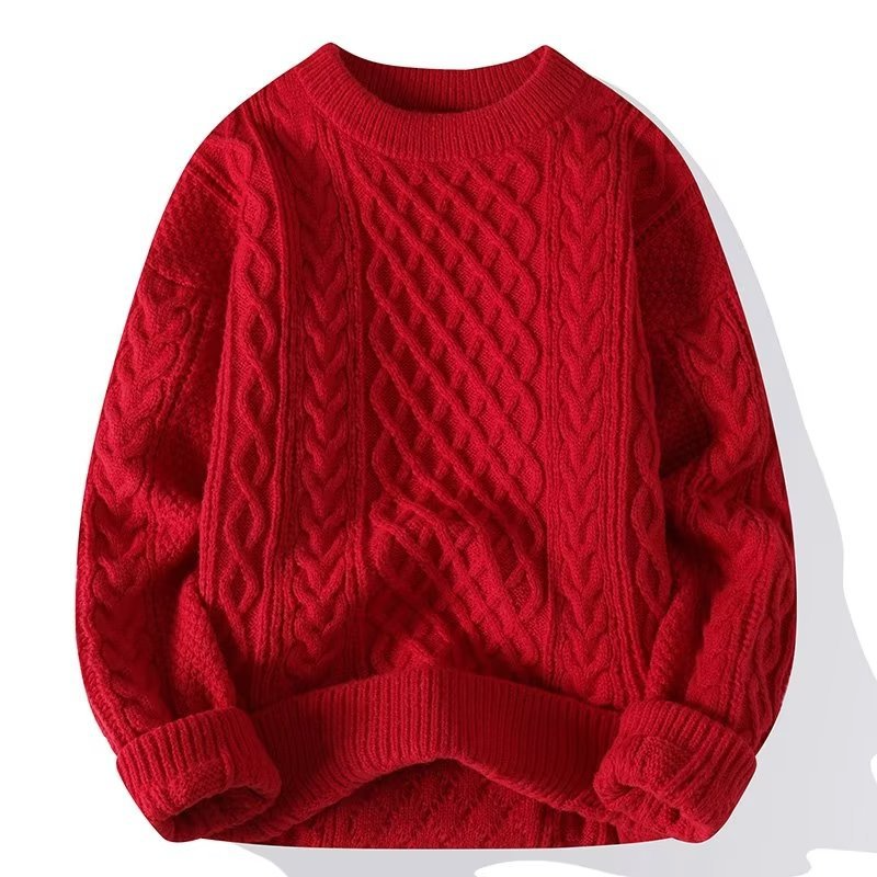 Beke | Strickpullover mit Rundhals und Musterstrick