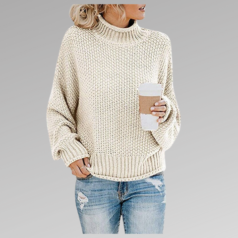 Steffi | Pullover mit hohem Stehkragen
