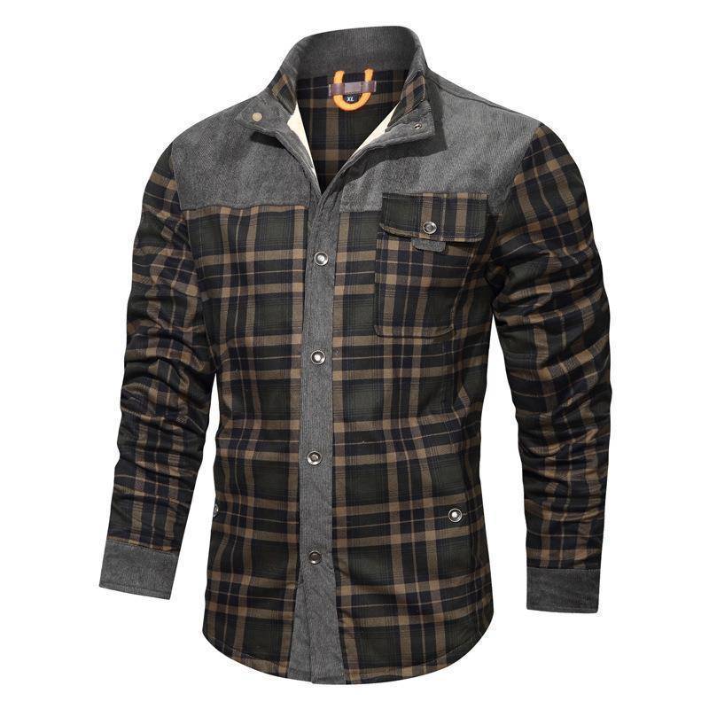 Hagen | Herren-Flanelljacke mit Karomuster und warmem Futter