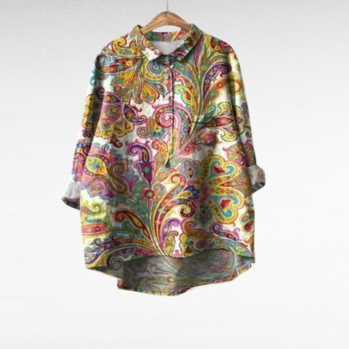 Velma | Oversized Leinen-Bluse