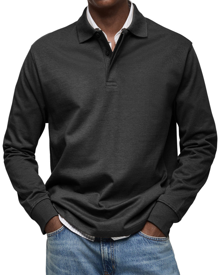Julian | Luxe Polo mit langen Ärmeln