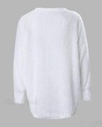 Helge | Strickpullover mit V-Ausschnitt und Perlendetails