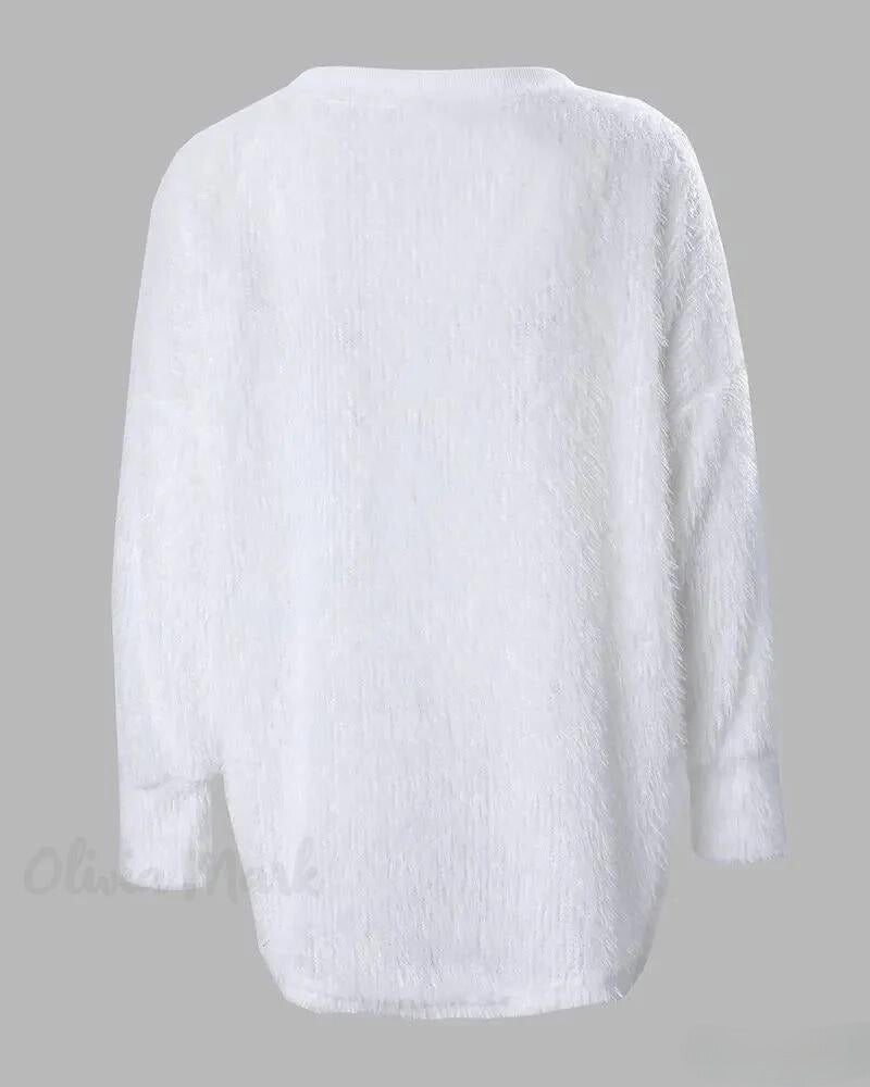 Helge | Strickpullover mit V-Ausschnitt und Perlendetails