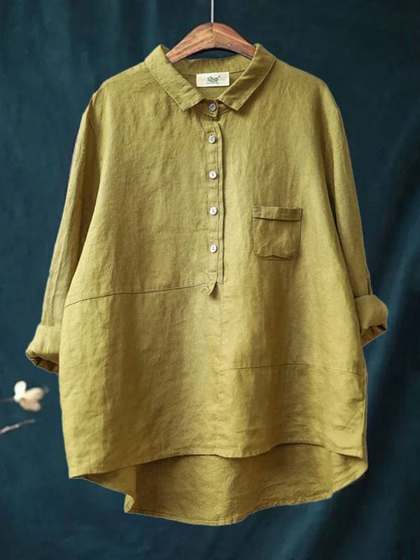 Vega | Oversized Leinen-Bluse