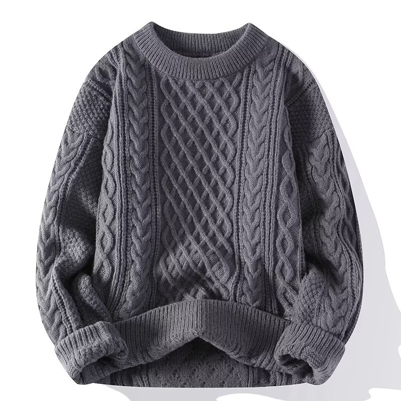 Beke | Strickpullover mit Rundhals und Musterstrick