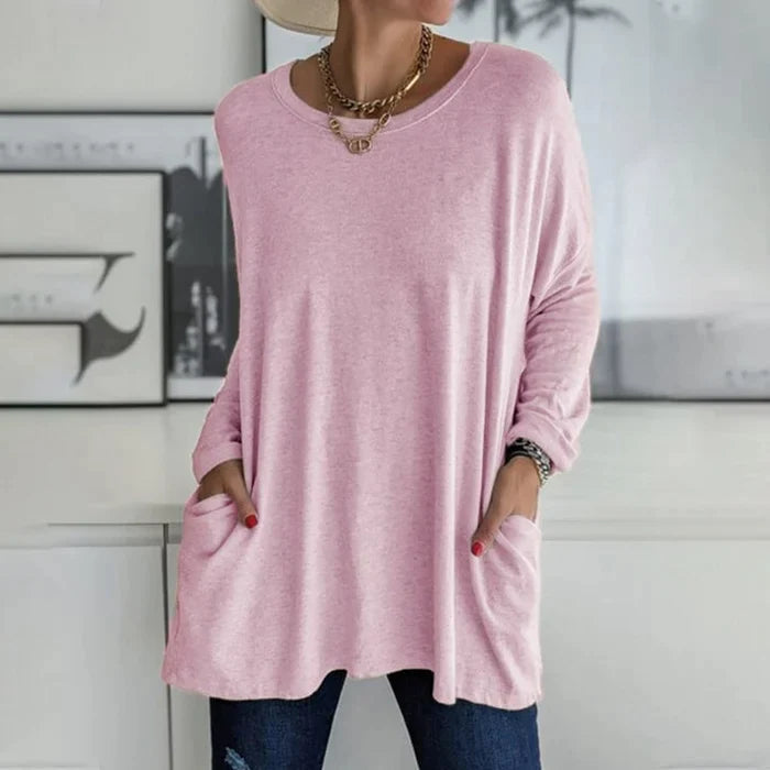 Susann | Pullover mit großen aufgesetzten Taschen