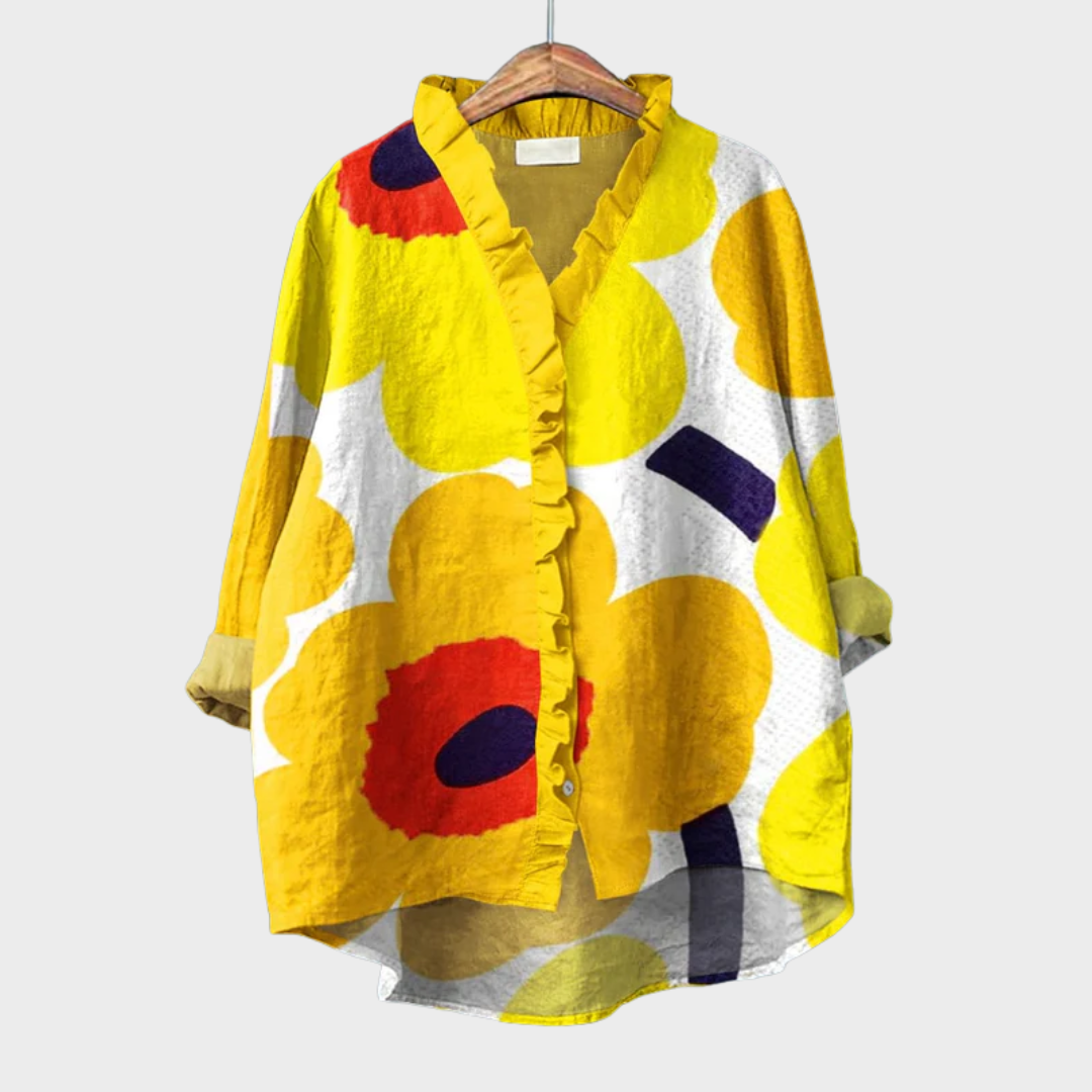 Maira | Oversized Leinen-Bluse