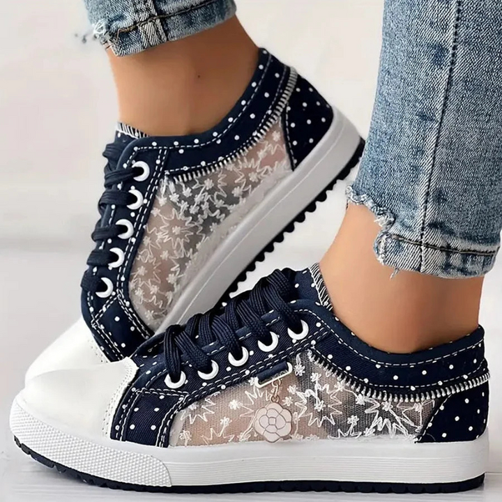 Lotte | Elegante Damen-Sneaker mit floralen Details