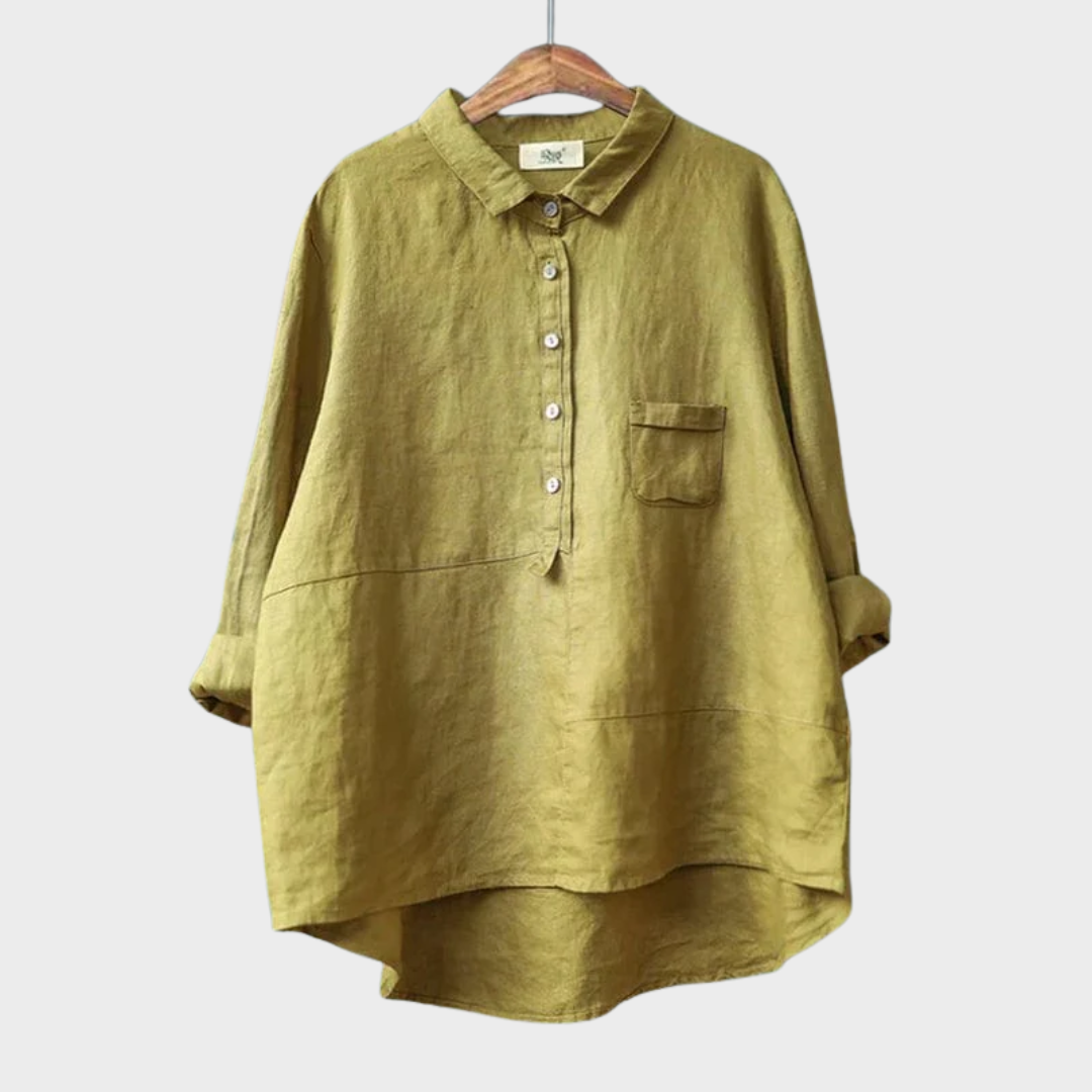 Vega | Oversized Leinen-Bluse