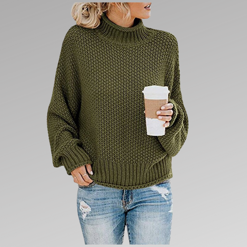 Steffi | Pullover mit hohem Stehkragen