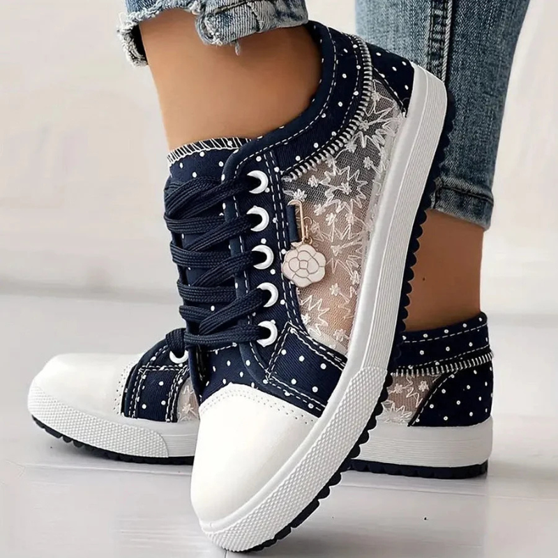 Lotte | Elegante Damen-Sneaker mit floralen Details