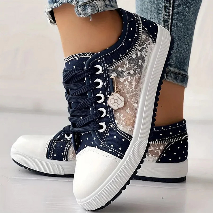 Lotte | Elegante Damen-Sneaker mit floralen Details