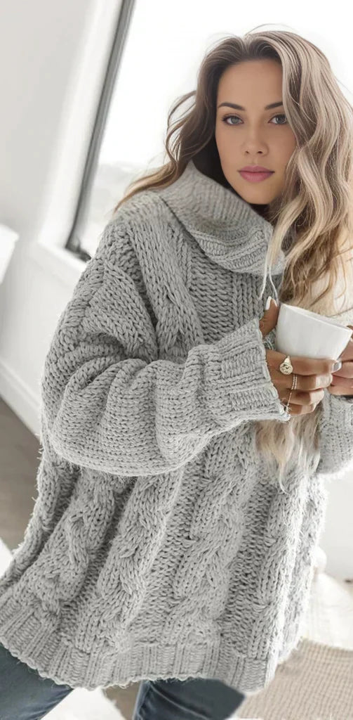 Lea | Strickpullover mit fließendem Fall