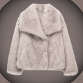 Heike | Kuschelige Plüschjacke mit Revers