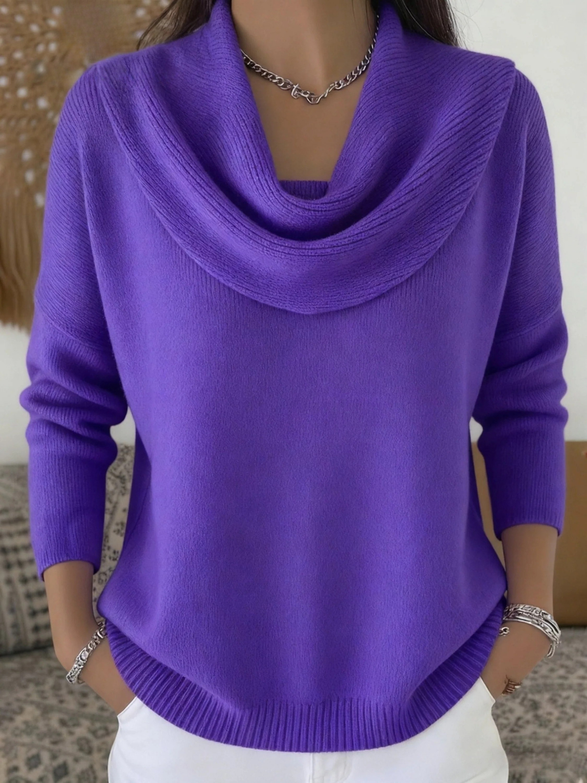 Zara | Pullover aus Merinomischung mit Hemdkragen