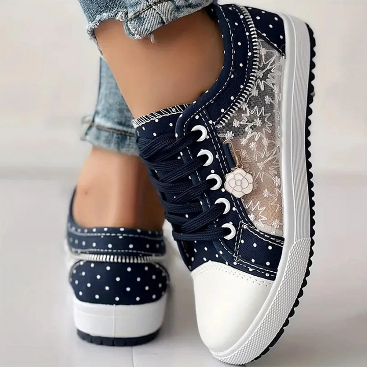 Lotte | Elegante Damen-Sneaker mit floralen Details