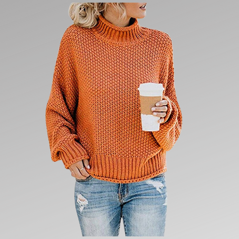 Steffi | Pullover mit hohem Stehkragen