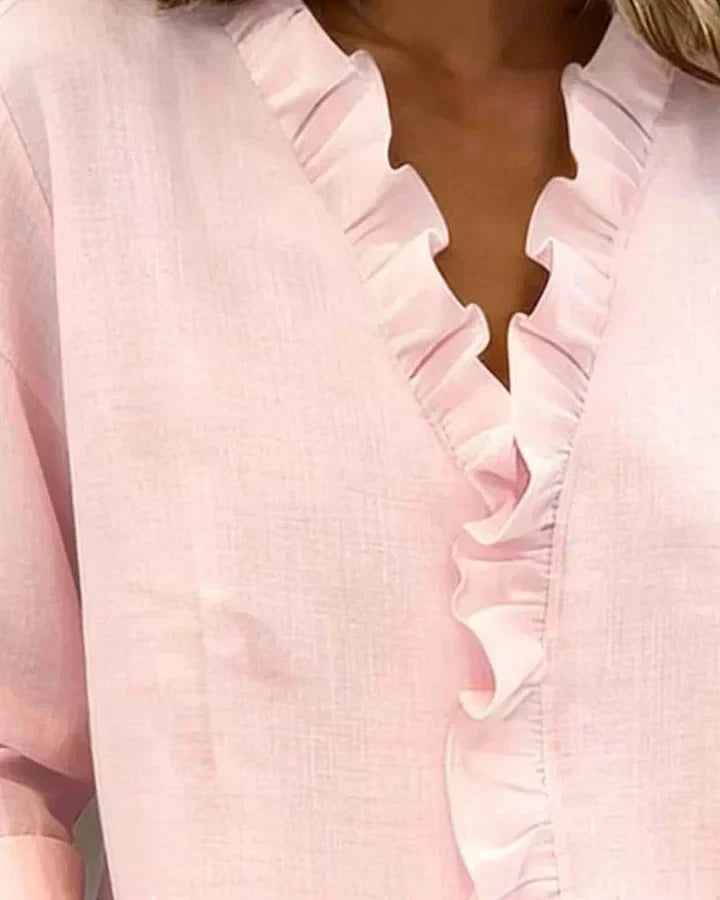 Heidi | Edle V-Ausschnitt Bluse