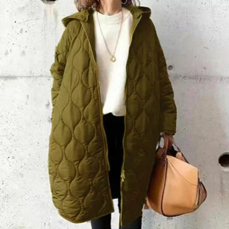 Wiltrud | Langer Winterparka mit Kapuze und warmer Isolierung