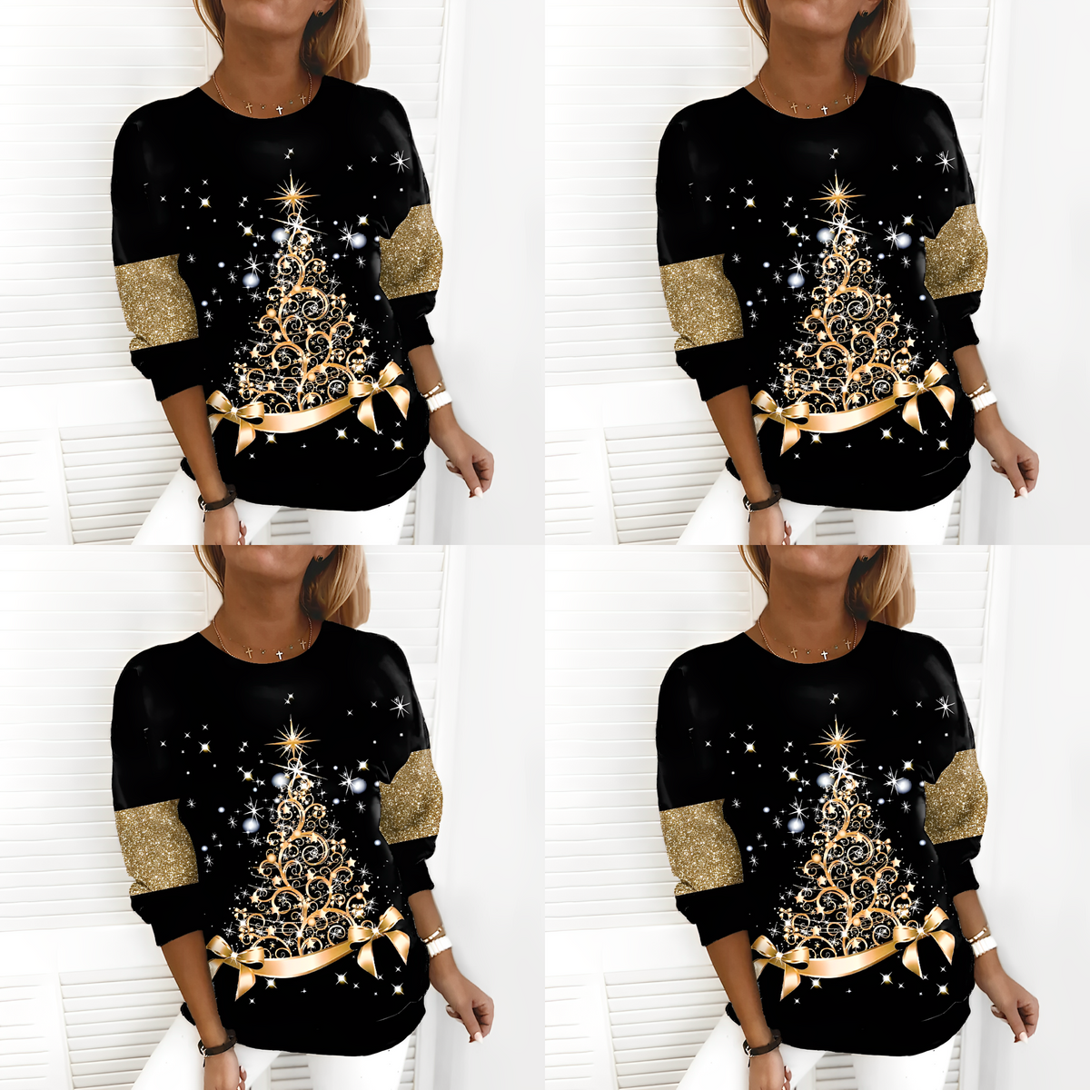 Gerlinde | Pullover mit weihnachtlichem Muster
