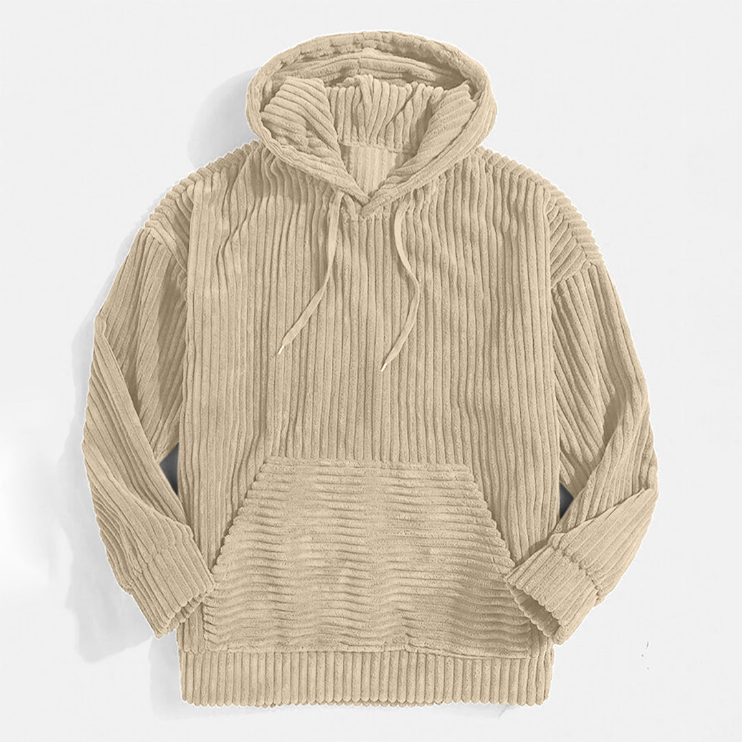 Horst | Superweicher gestreifter Cord-Hoodie