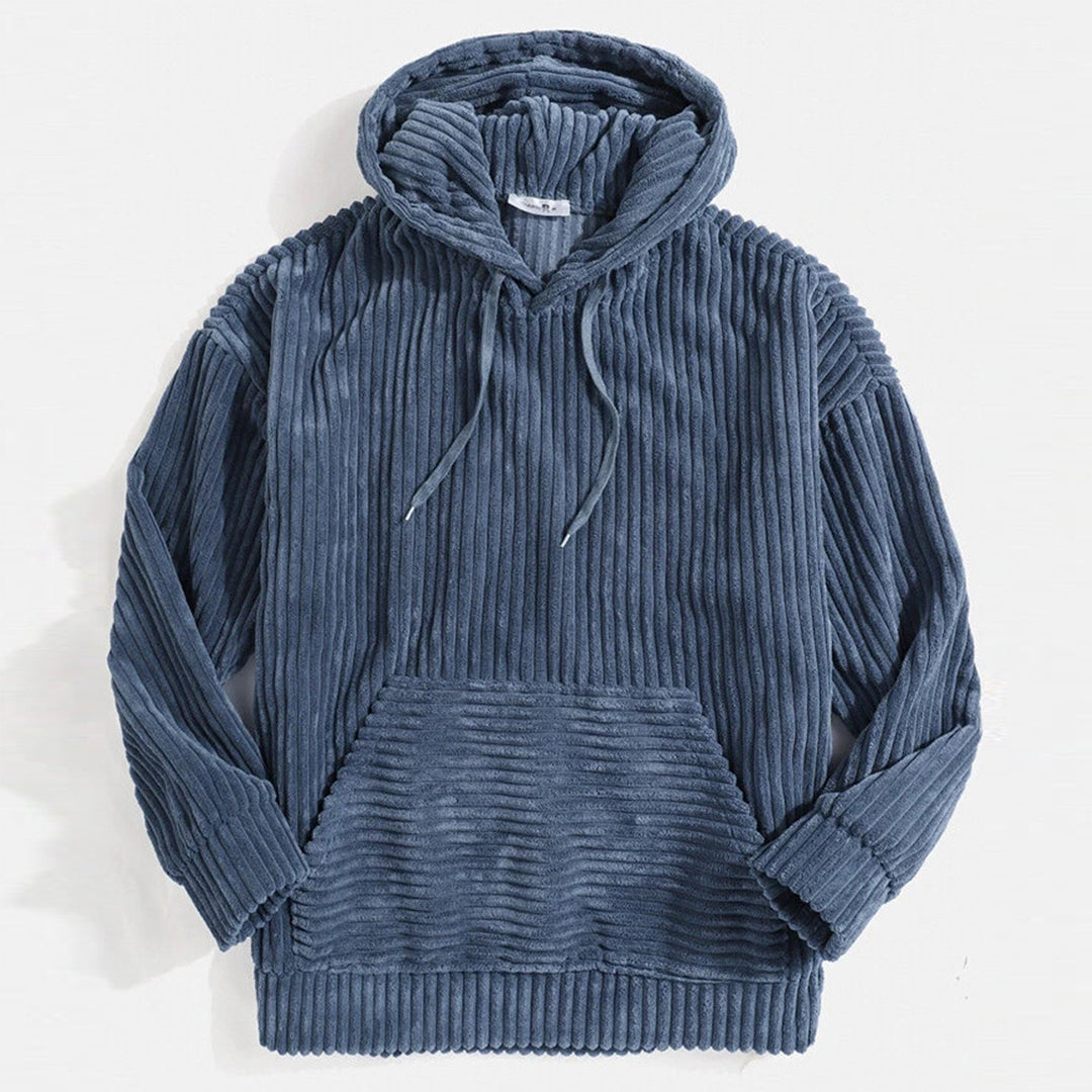 Horst | Superweicher gestreifter Cord-Hoodie