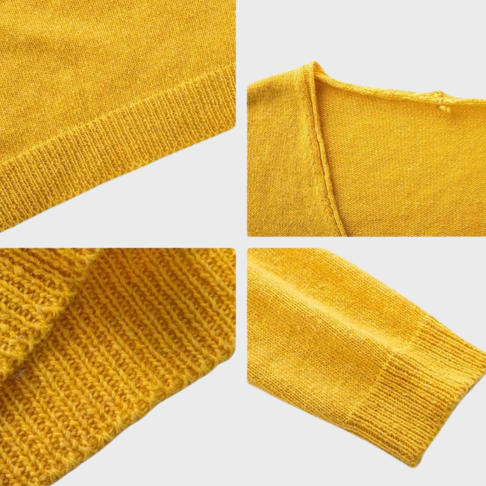 Zenta | Grobstrickpullover mit V-Ausschnitt
