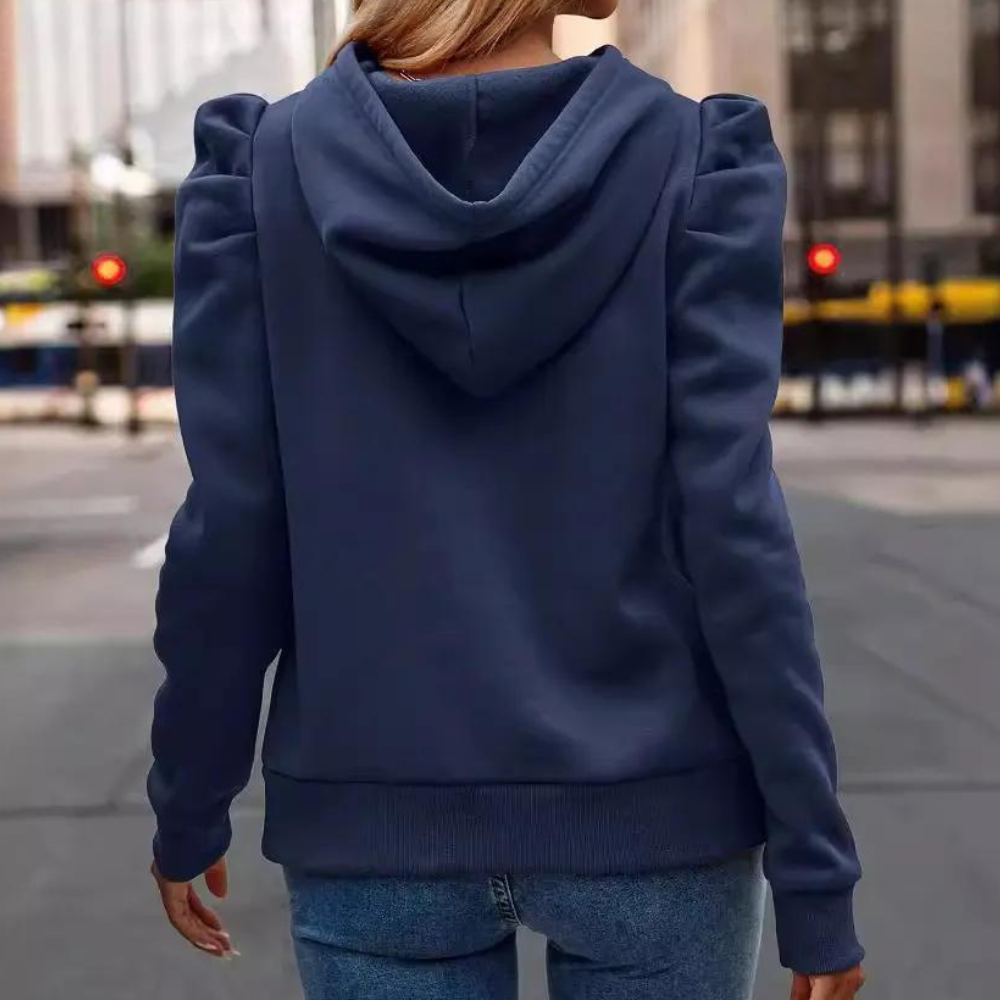 Regine | Kapuzenpullover mit Puffärmeln