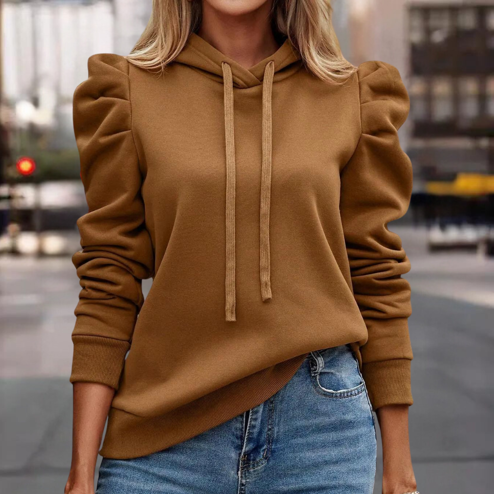 Regine | Kapuzenpullover mit Puffärmeln