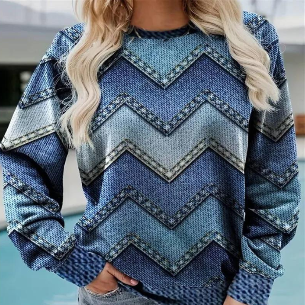Helma | Strickpullover mit Rundhals und Mustervarianten