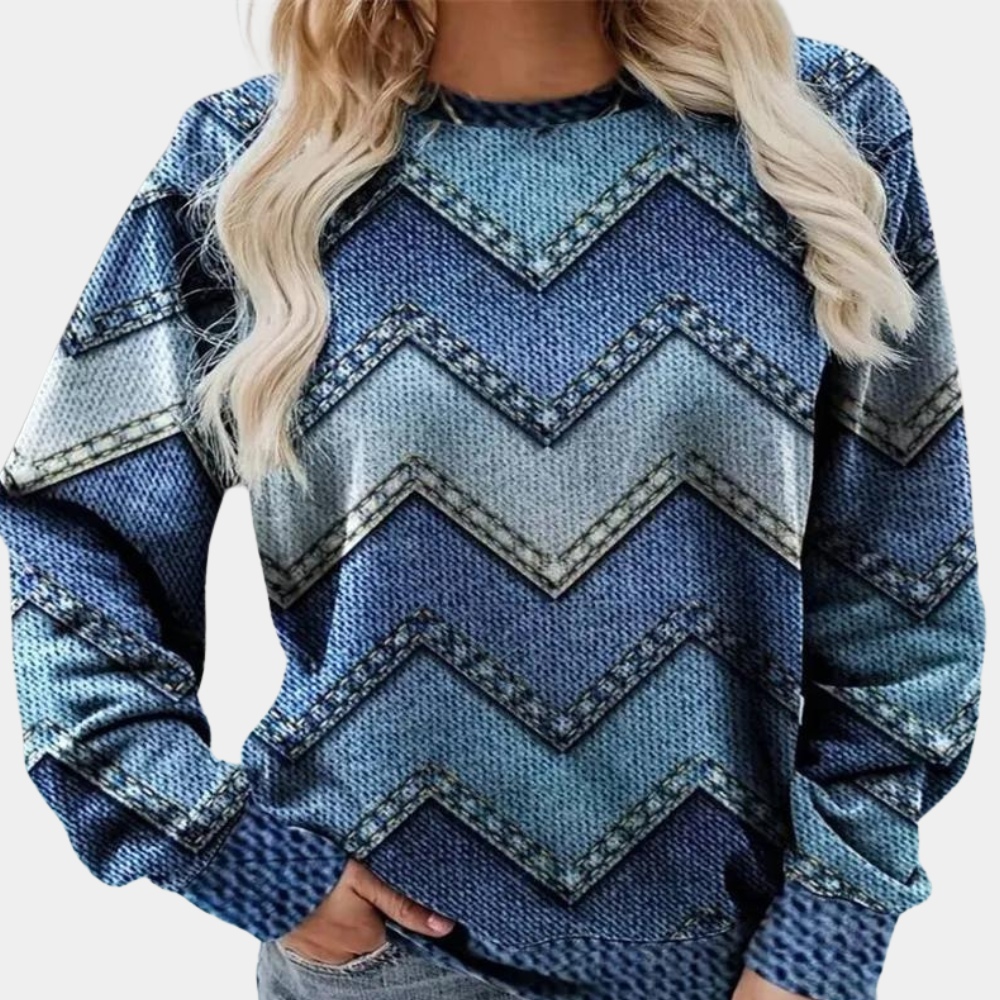 Helma | Strickpullover mit Rundhals und Mustervarianten