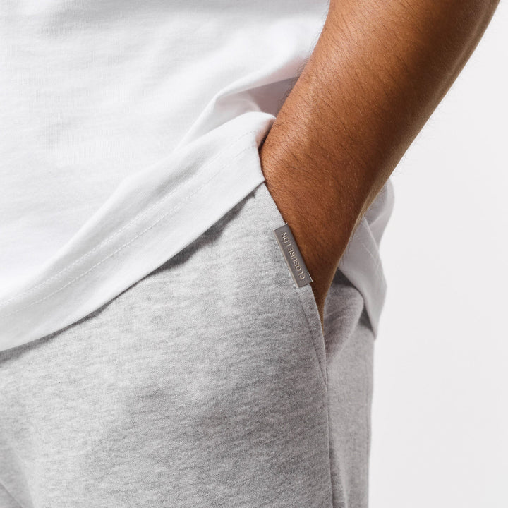 Leonard | Relaxed Fit Offene Jogger Grau Meliert