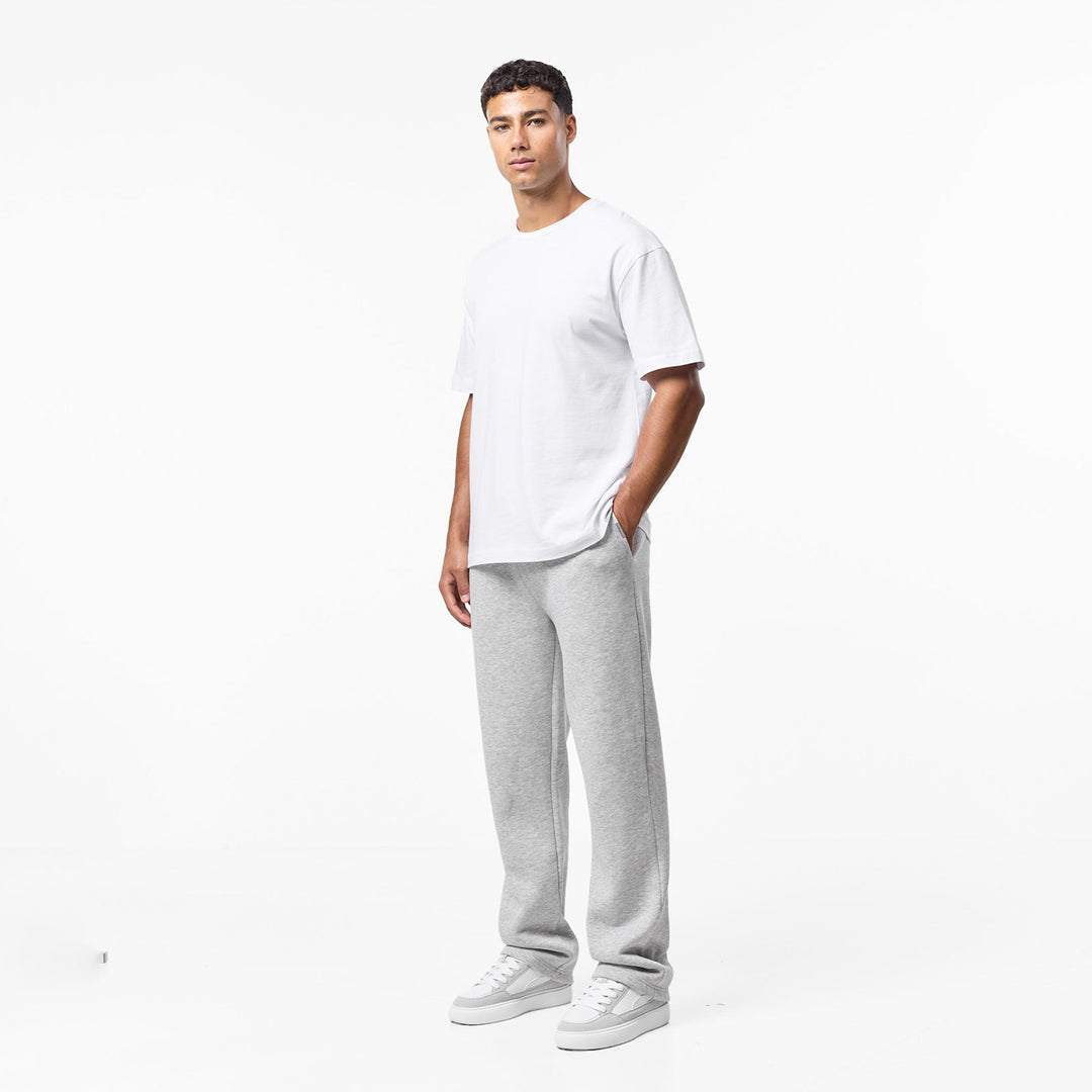 Leonard | Relaxed Fit Offene Jogger Grau Meliert