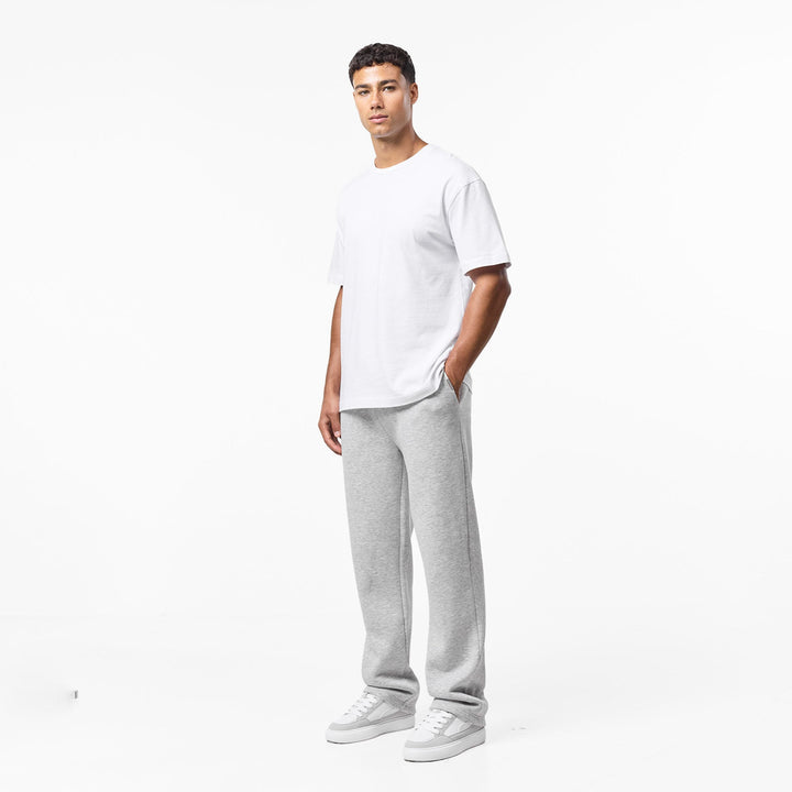 Leonard | Relaxed Fit Offene Jogger Grau Meliert