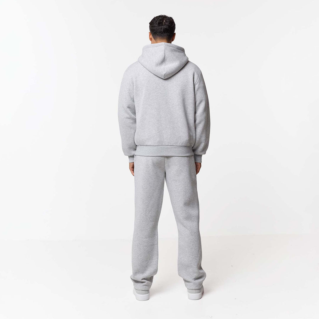Leonard | Relaxed Fit Offene Jogger Grau Meliert