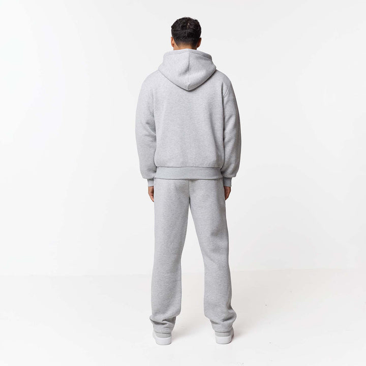 Leonard | Relaxed Fit Offene Jogger Grau Meliert