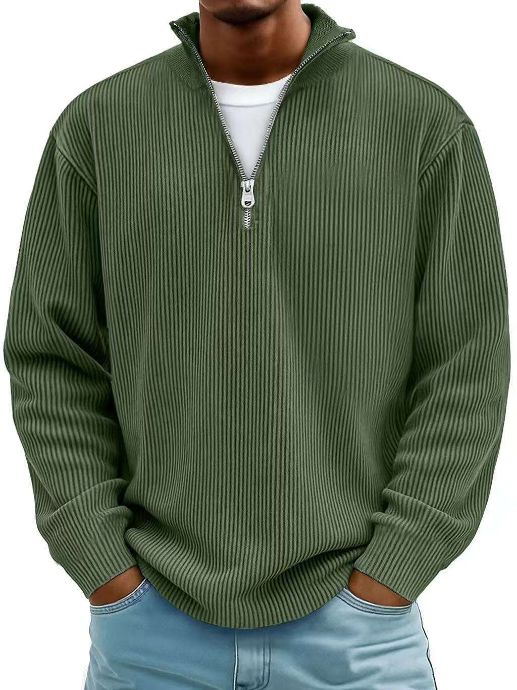 Konrad | Moderner Pullover mit Halbreißverschluss (1 kaufen, 1 GRATIS dazu)