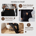 Mieke | Hose mit hohem Bund und geradem Bein