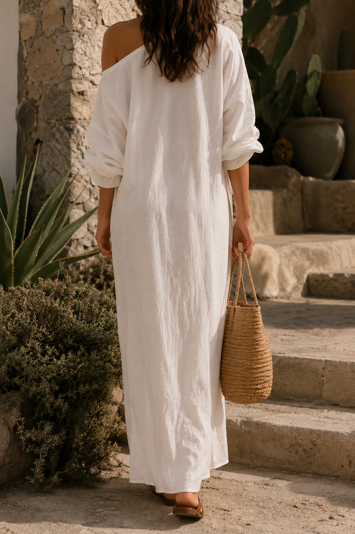 Frieda | Elegantes One-Shoulder-Maxikleid