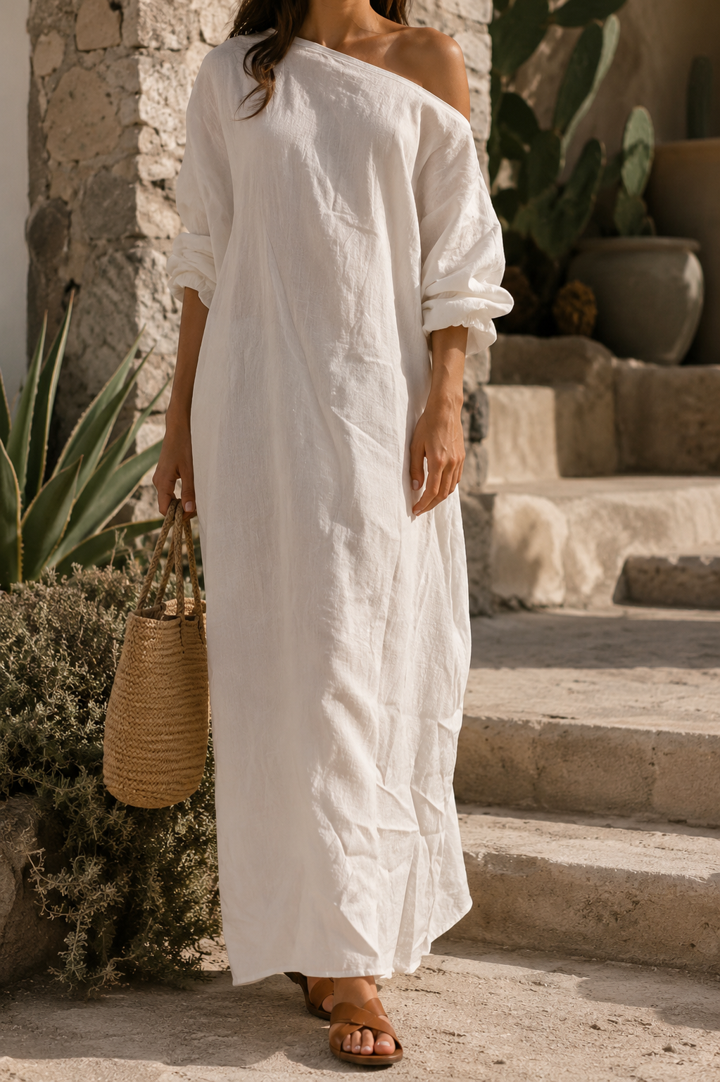 Frieda | Elegantes One-Shoulder-Maxikleid