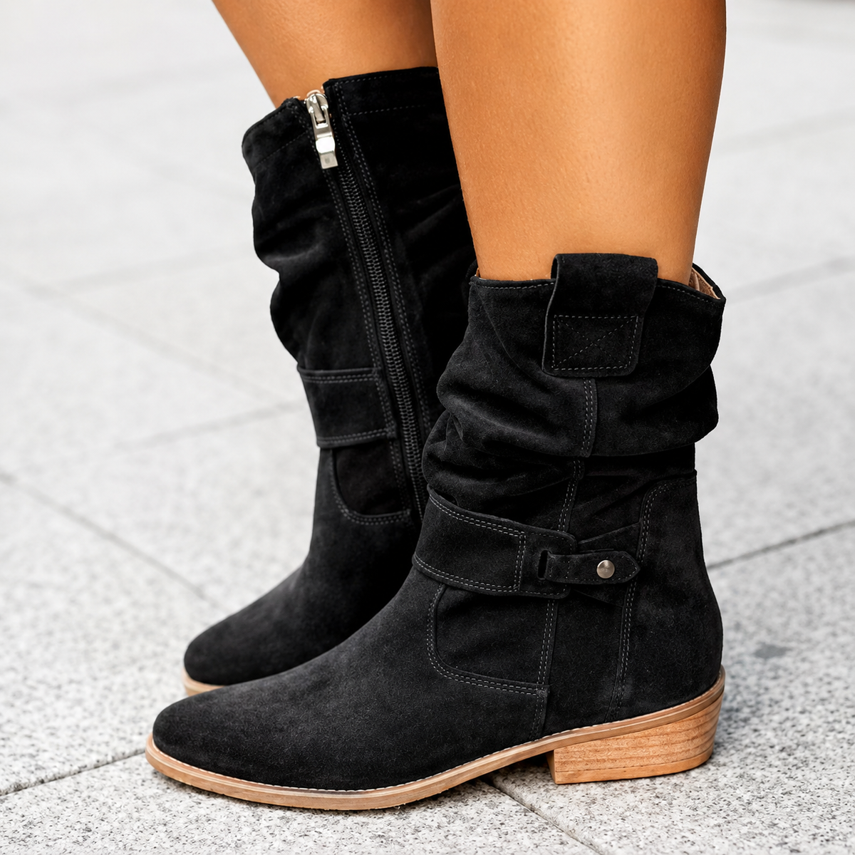 Vanja | Slouchy Stiefeletten zum Hineinschlüpfen