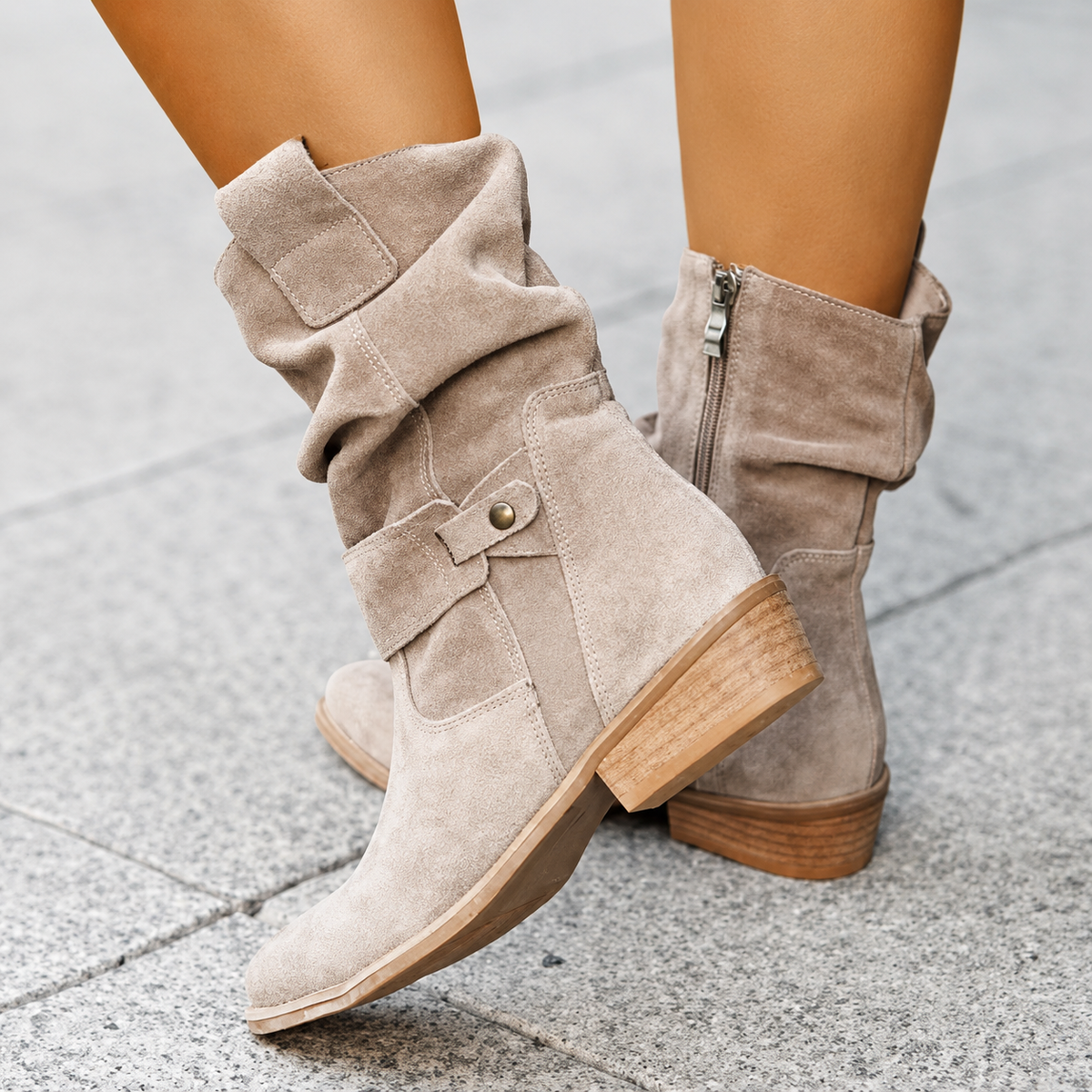 Vanja | Slouchy Stiefeletten zum Hineinschlüpfen