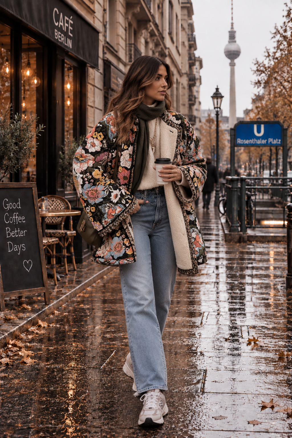 Thekla | Elegante Jacke mit Blumenmuster