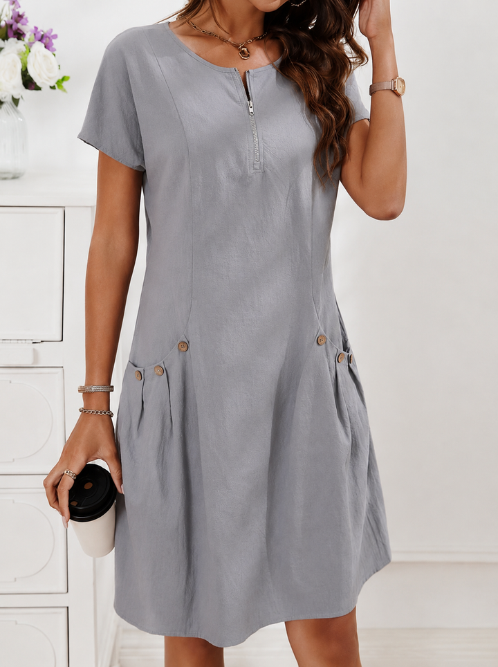 Hanna | Leinenmix-Sommerkleid