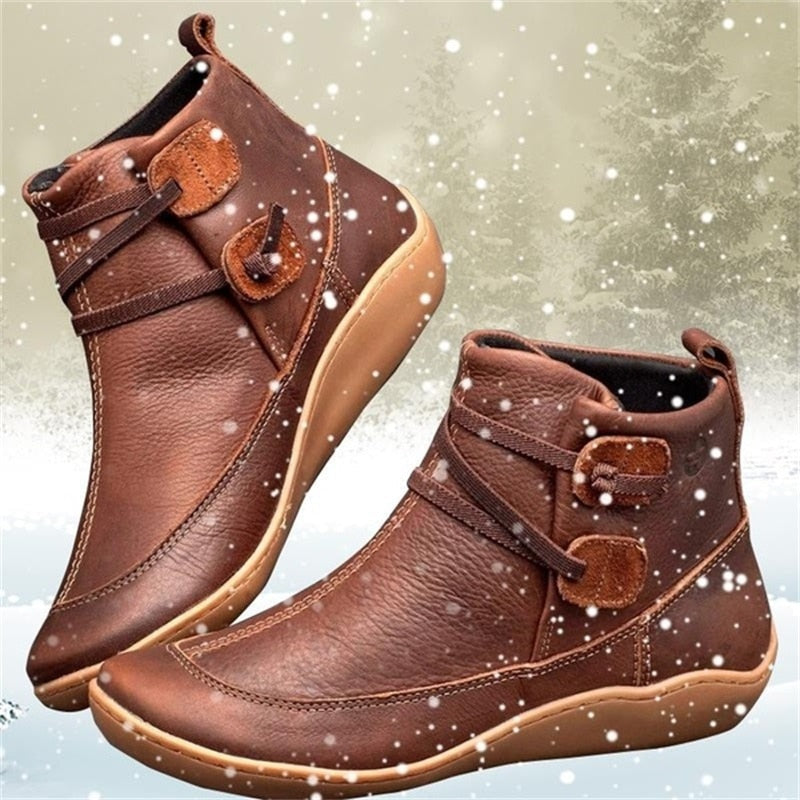 Ulla | Winterstiefel in Lederoptik, wasserabweisend
