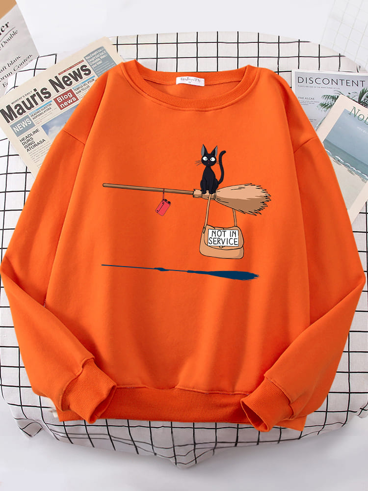 Lenja | Pullover mit Grafikdruck und gerippten Bündchen