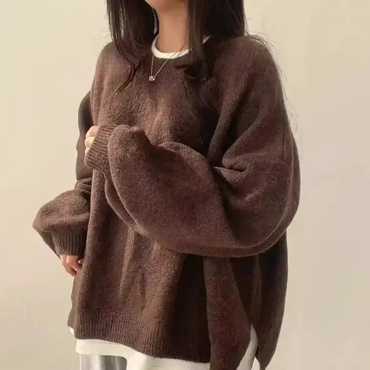Fabienne | Pullover mit Ballonärmeln und Rippbündchen