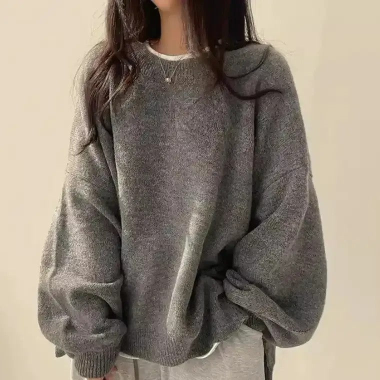 Fabienne | Pullover mit Ballonärmeln und Rippbündchen