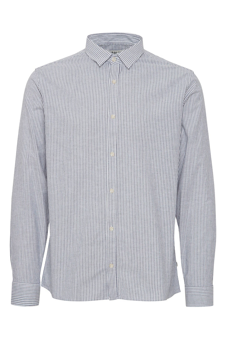 Theo | Val Stripe Hemd in Marineblau